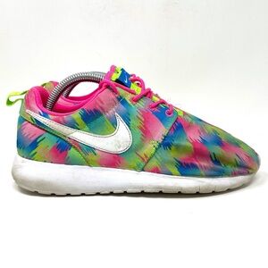 Nike Roche One Print GS Pink Green Youth 7